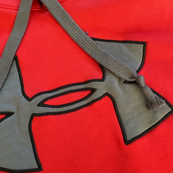 Under Armour Hoodie Red Mens Medium - Picture 3 of 4